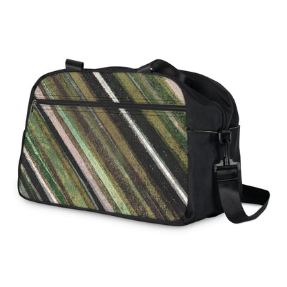 The Gym Bag - Rustic Stripe, Camper Green