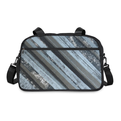 The Gym Bag - Rustic Stripe, Steel Blue