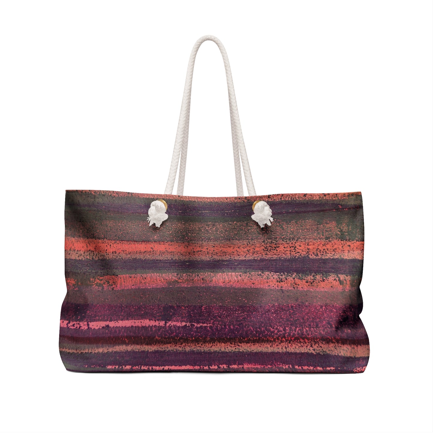 The Weekender Bag - Rustic Stripe, Morning Sunset