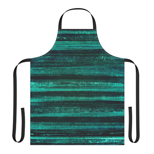 The Maker's Apron - Rustic Stripe, Deep Sea