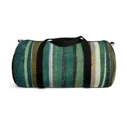 The Duffle Bag - Rustic Stripe, Jade