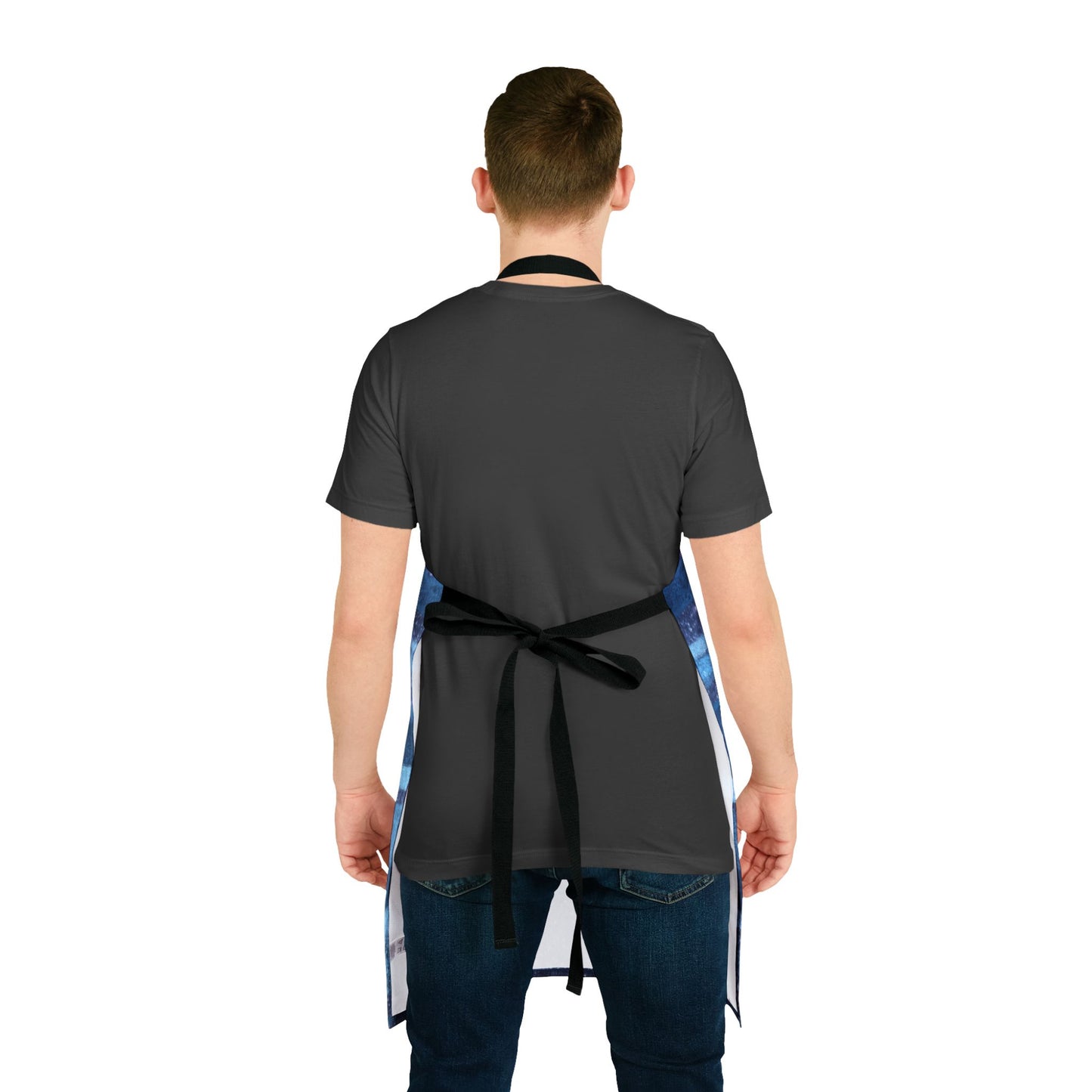 The Maker's Apron - Rustic Stripe, Sapphire