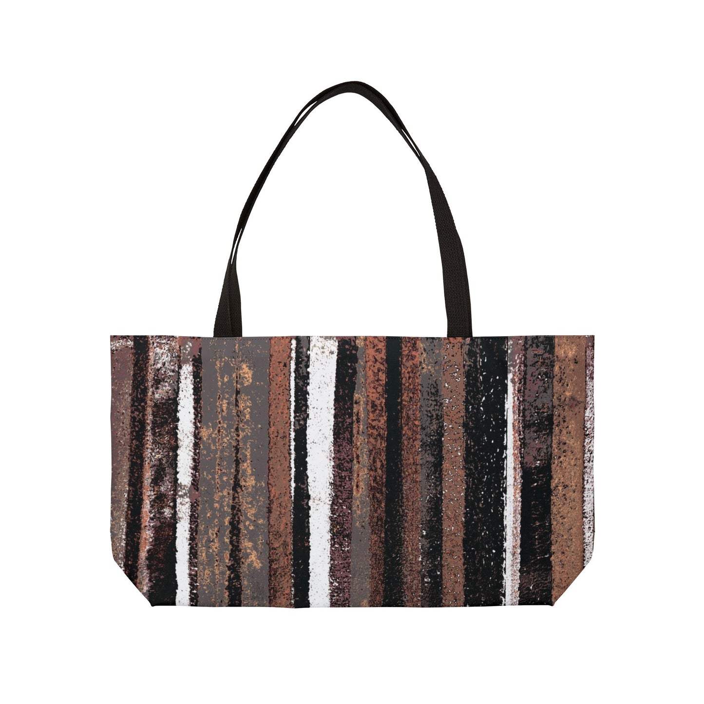 The Weekender Bag - Rustic Stripe, Copper Hills
