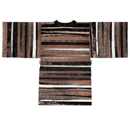 The Chroma Kimono - Rustic Stripe, Copper Hills
