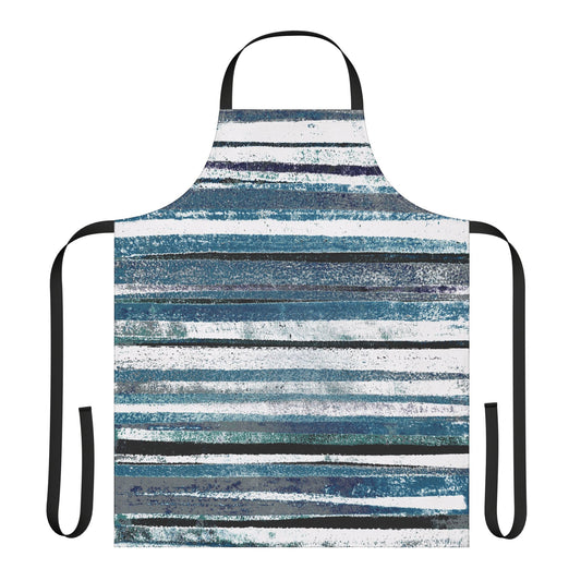 The Maker's Apron - Rustic Stripe, Marina