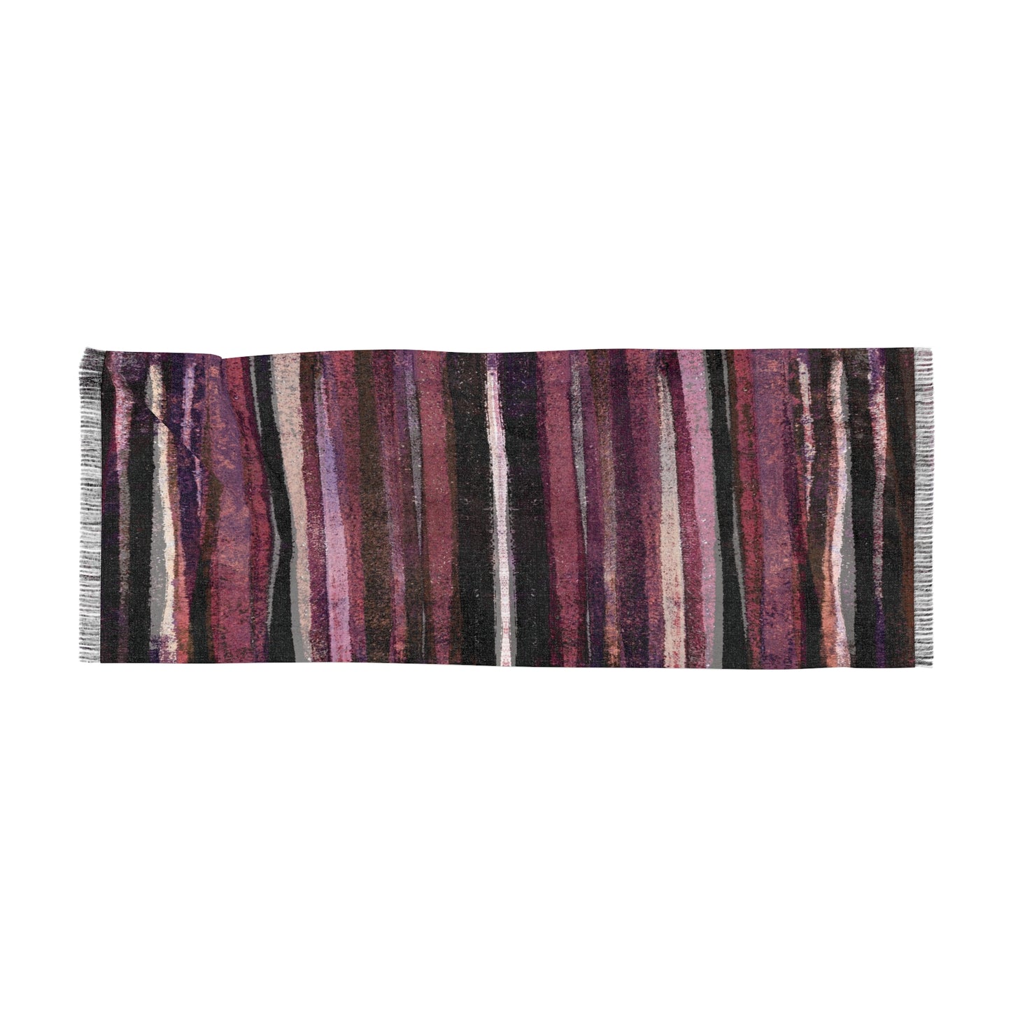 The Studio Scarf - Rustic Stripe, Blackberry