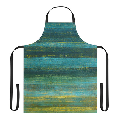 The Maker's Apron - Rustic Stripe, Algae