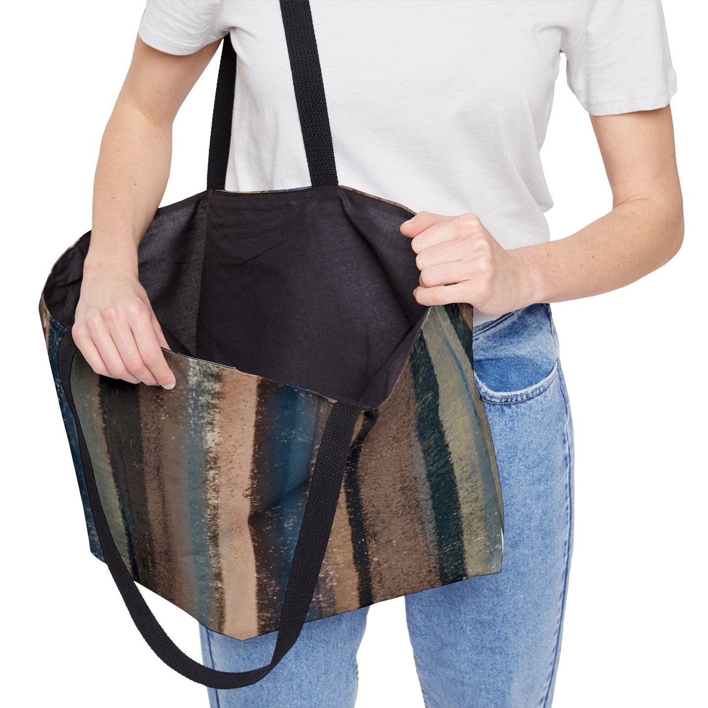 The Weekender Tote - Rustic Stripe, Earth