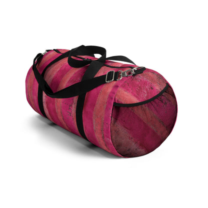 The Durable Duffle Bag - Rustic Stripe, Very Berry