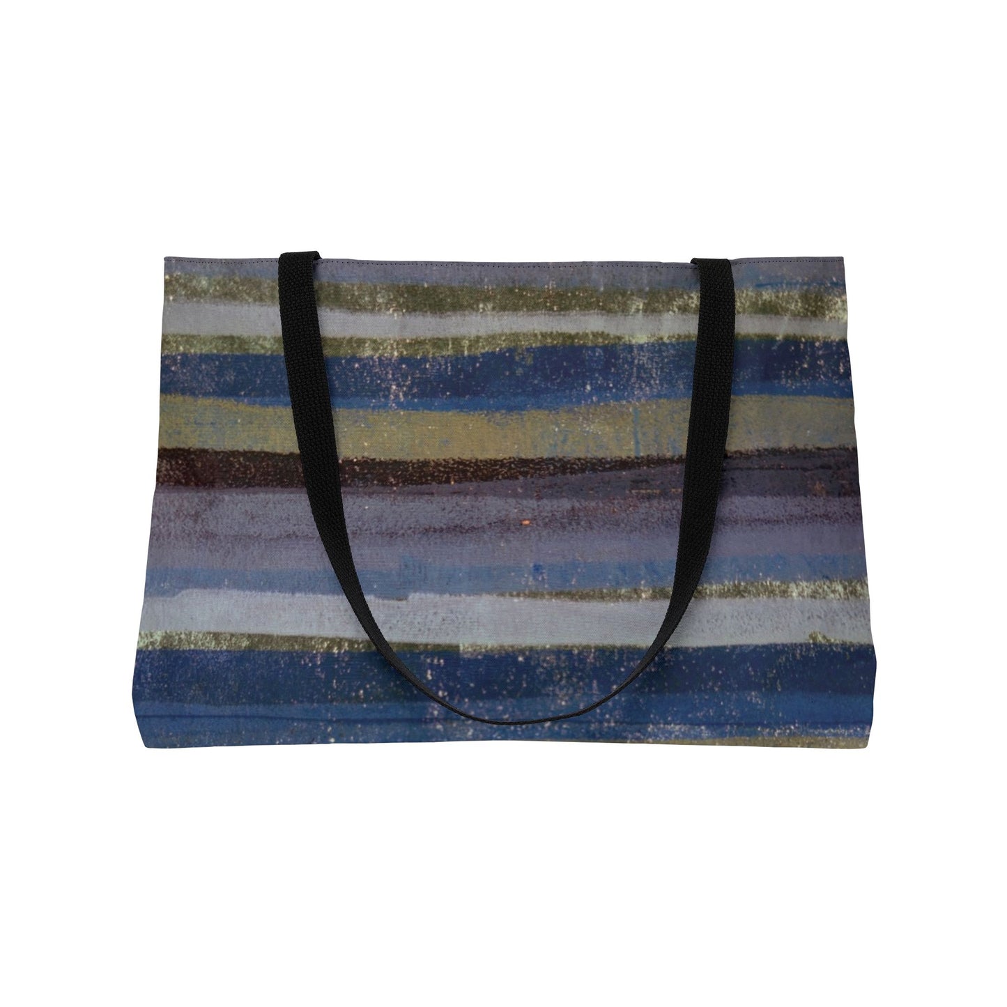 The Weekender Tote - Rustic Stripe, Purple Mountains