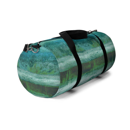 The Durable Duffle Bag - Rustic Stripe, Aquarium