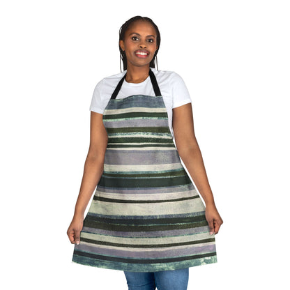 The Maker's Apron - Rustic Stripe, Foggy Day