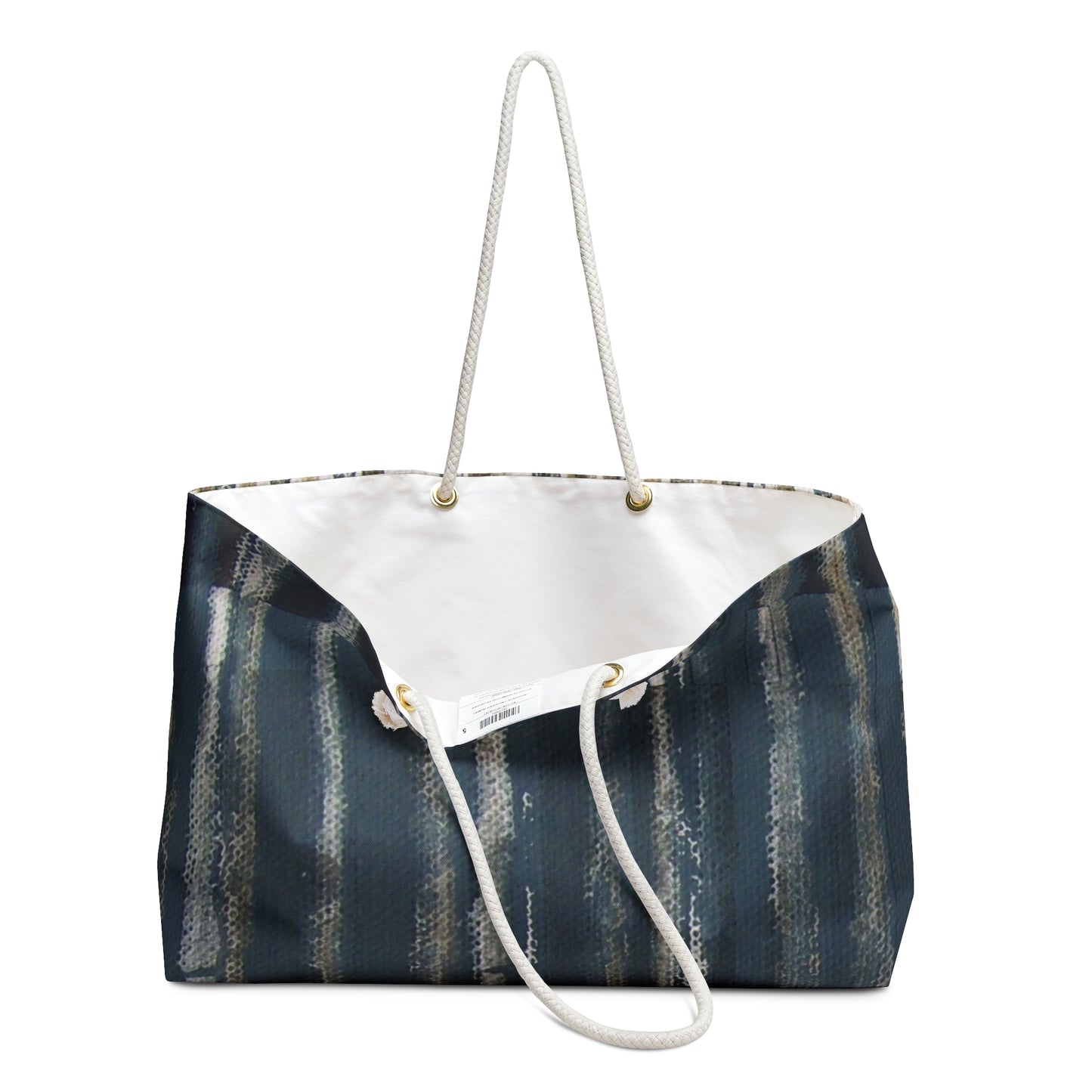 The Weekender Bag - Rustic Stripe, Denim