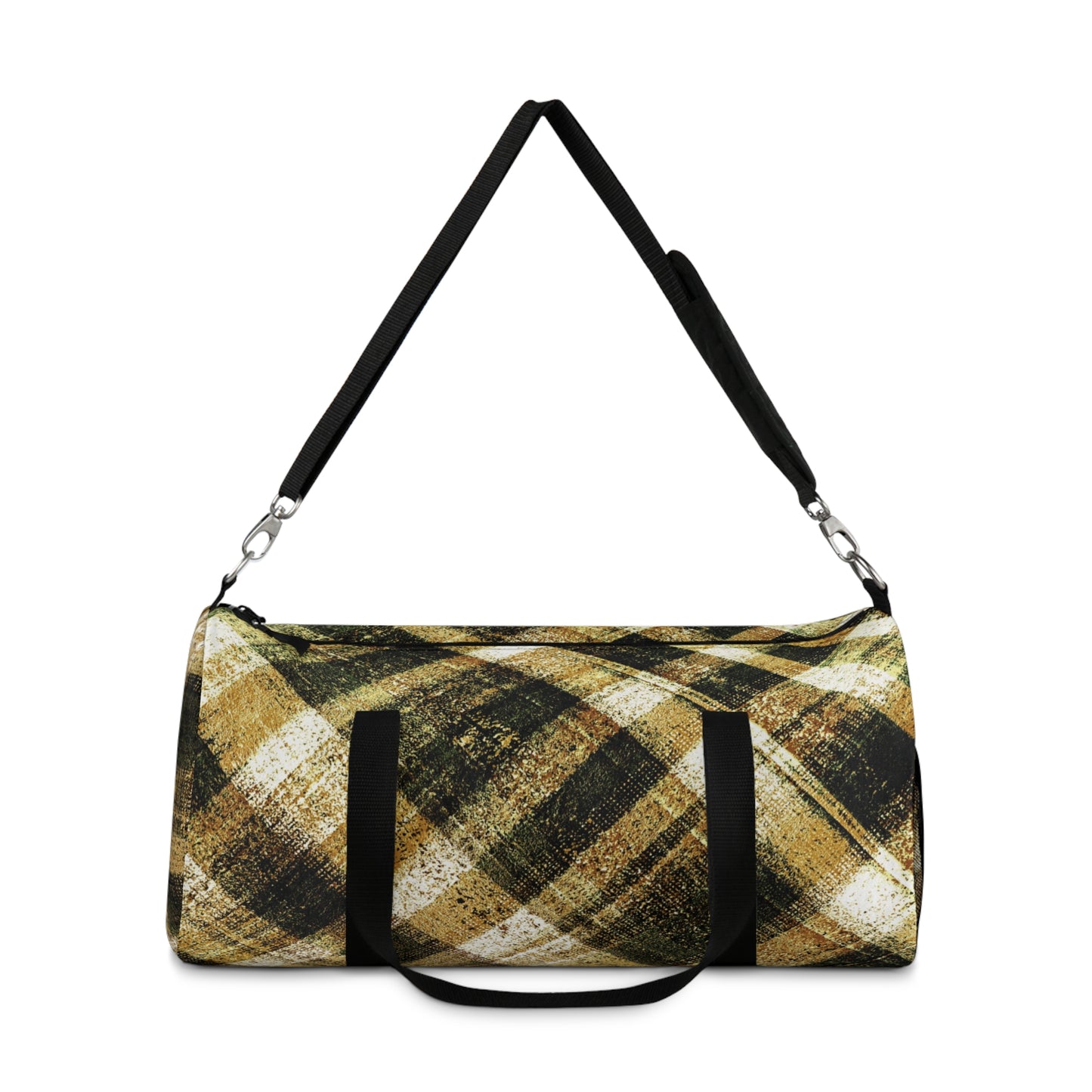 The Durable Duffle Bag - Rustic Plaid, Bumblebee