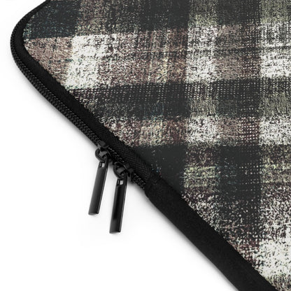 The Laptop Sleeve - Rustic Plaid, Ink