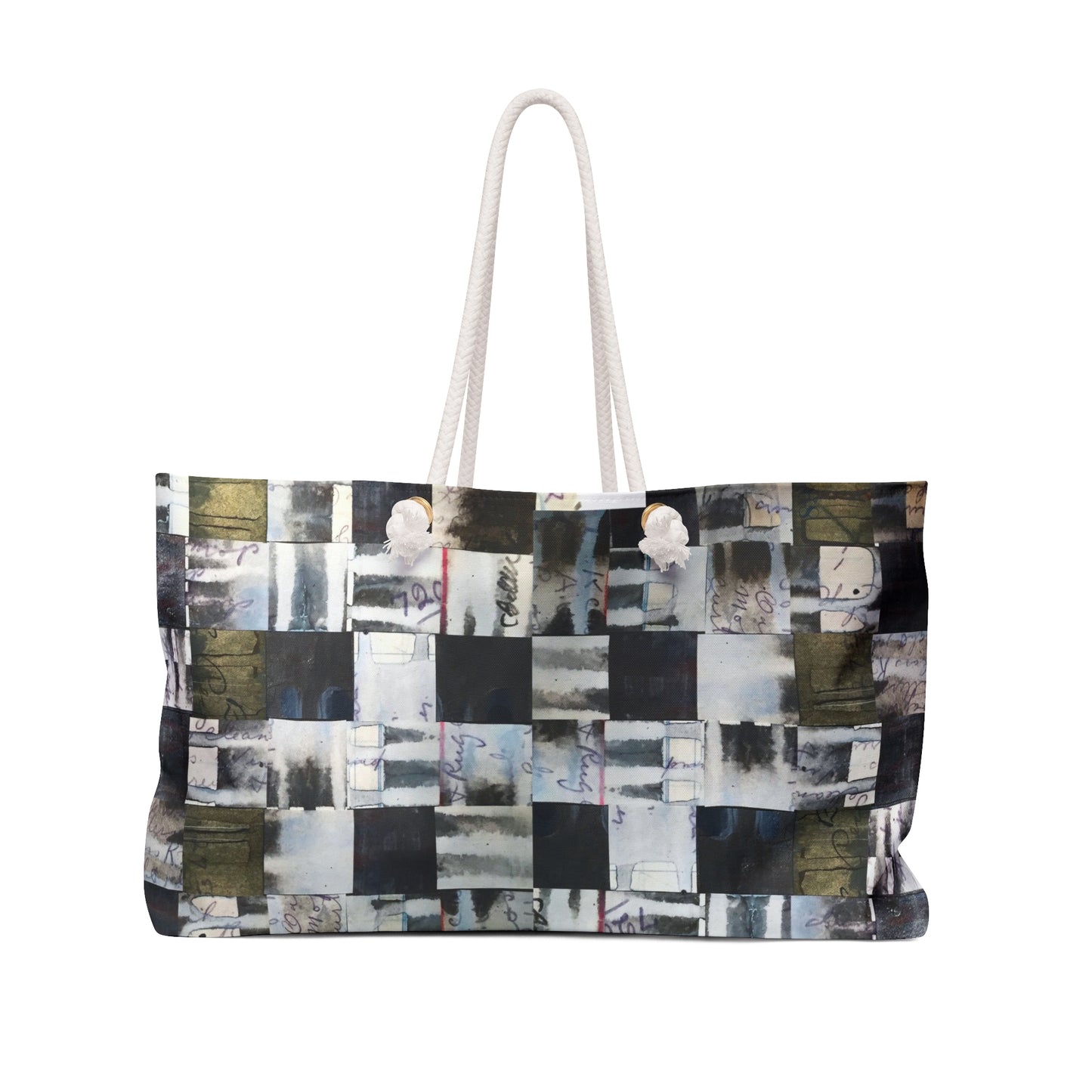 The Weekender Bag - Memory Block, Olive