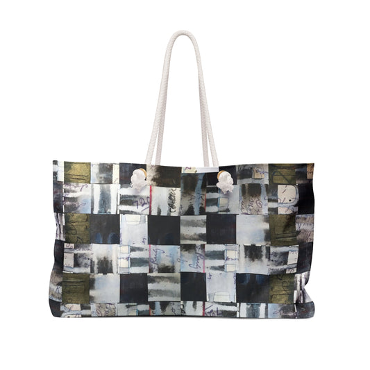 The Weekender Bag - Memory Block, Olive