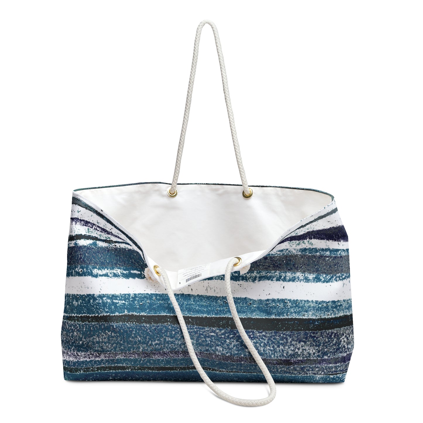 The Weekender Bag - Rustic Stripe, Marina