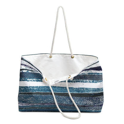 The Weekender Bag - Rustic Stripe, Marina