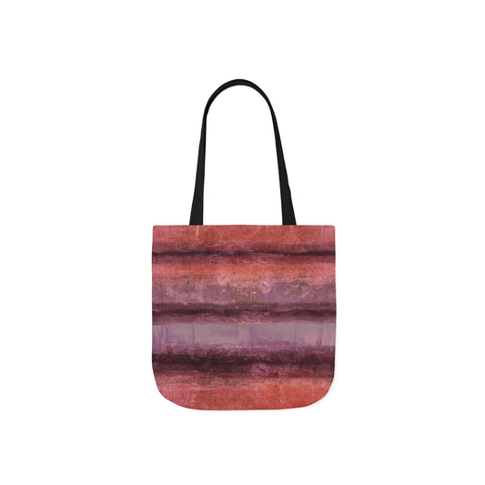 The Soft Tote - Rustic Stripe, Sangria