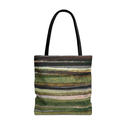 The Everything Tote - Rustic Stripe, Camper Green