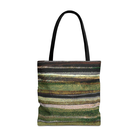 The Everything Tote - Rustic Stripe, Camper Green