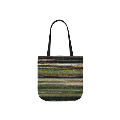 The Soft Tote - Rustic Stripe, Camper Green