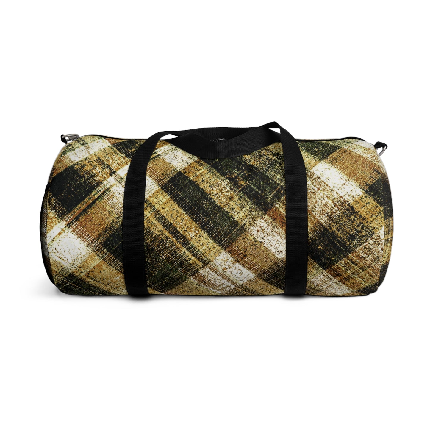 The Durable Duffle Bag - Rustic Plaid, Bumblebee