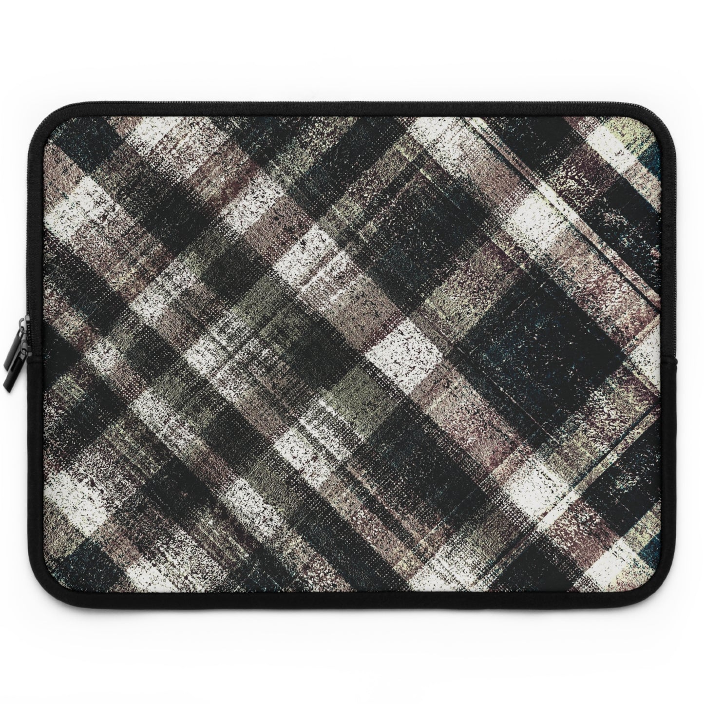The Laptop Sleeve - Rustic Plaid, Ink