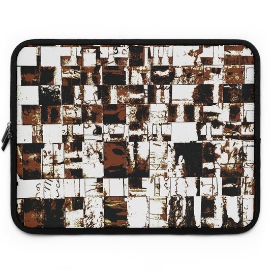 The Laptop Sleeve - Memory Block, Sepia