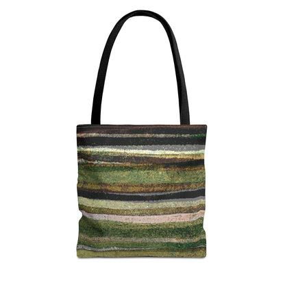 The Everything Tote - Rustic Stripe, Camper Green