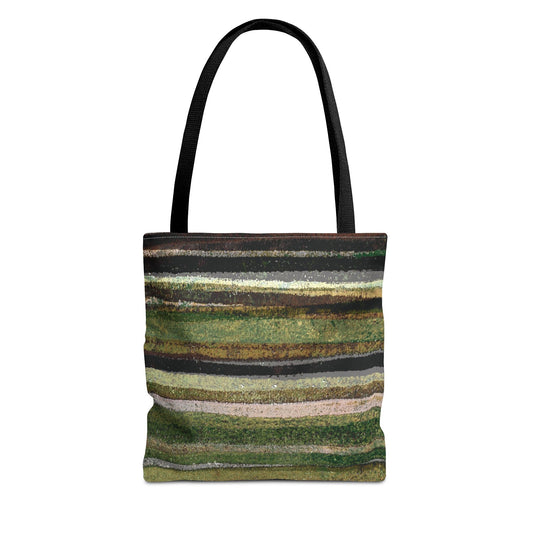 The Everything Tote - Rustic Stripe, Camper Green
