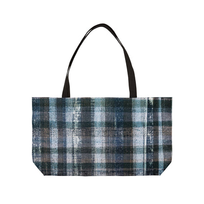 The Weekender Bag - Rustic Plaid, Storm