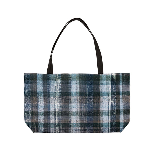 The Weekender Bag - Rustic Plaid, Storm