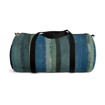 The Durable Duffle Bag - Rustic Stripe, Lagoon