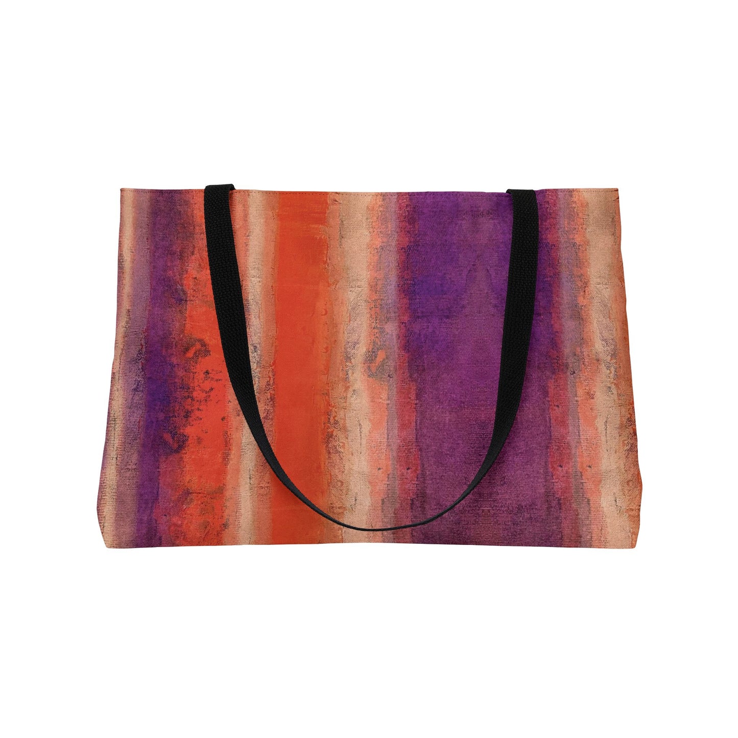 Weekender Bag - Rustic Stripe, Poppy