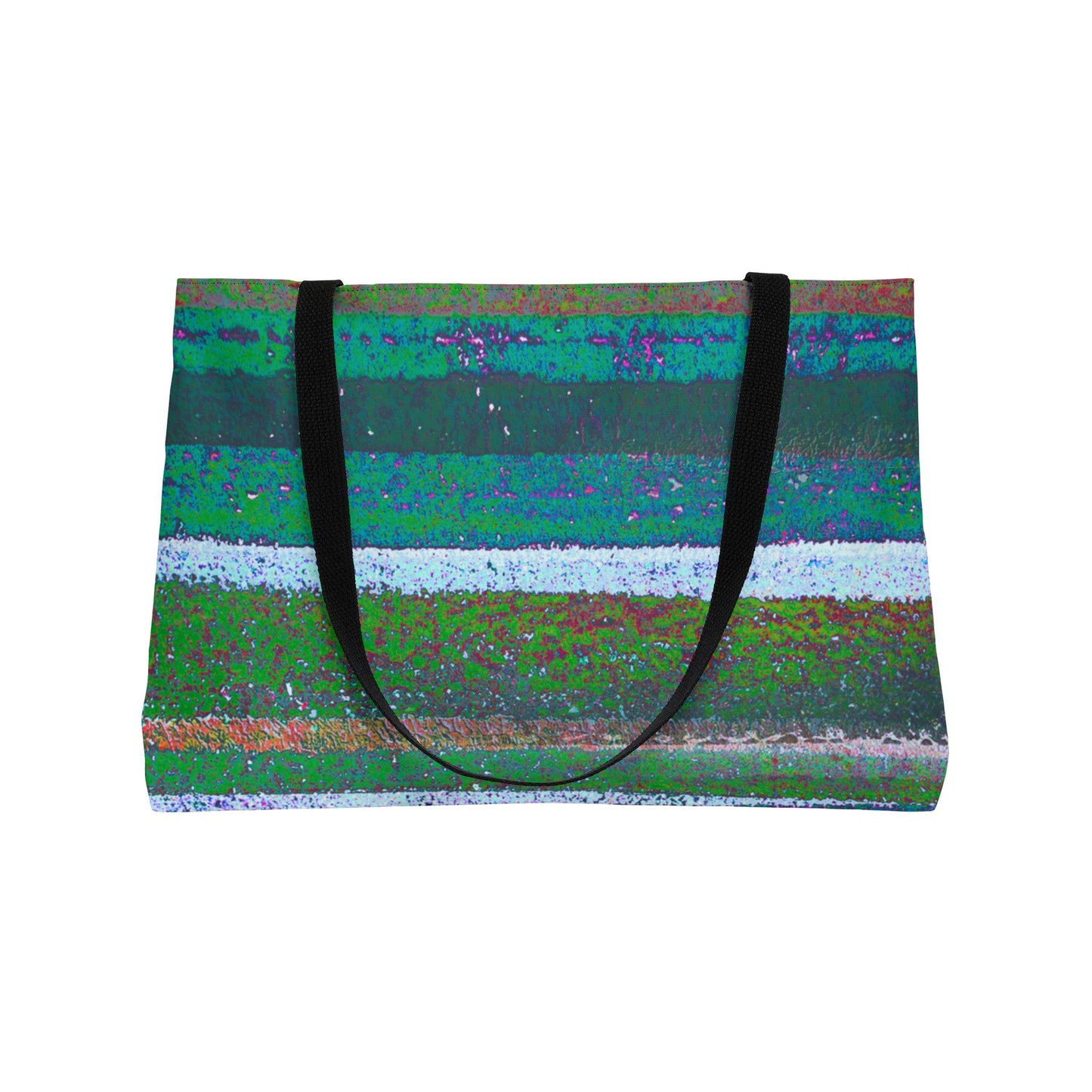 The Weekender Bag - Rustic Stripe, Spirulina
