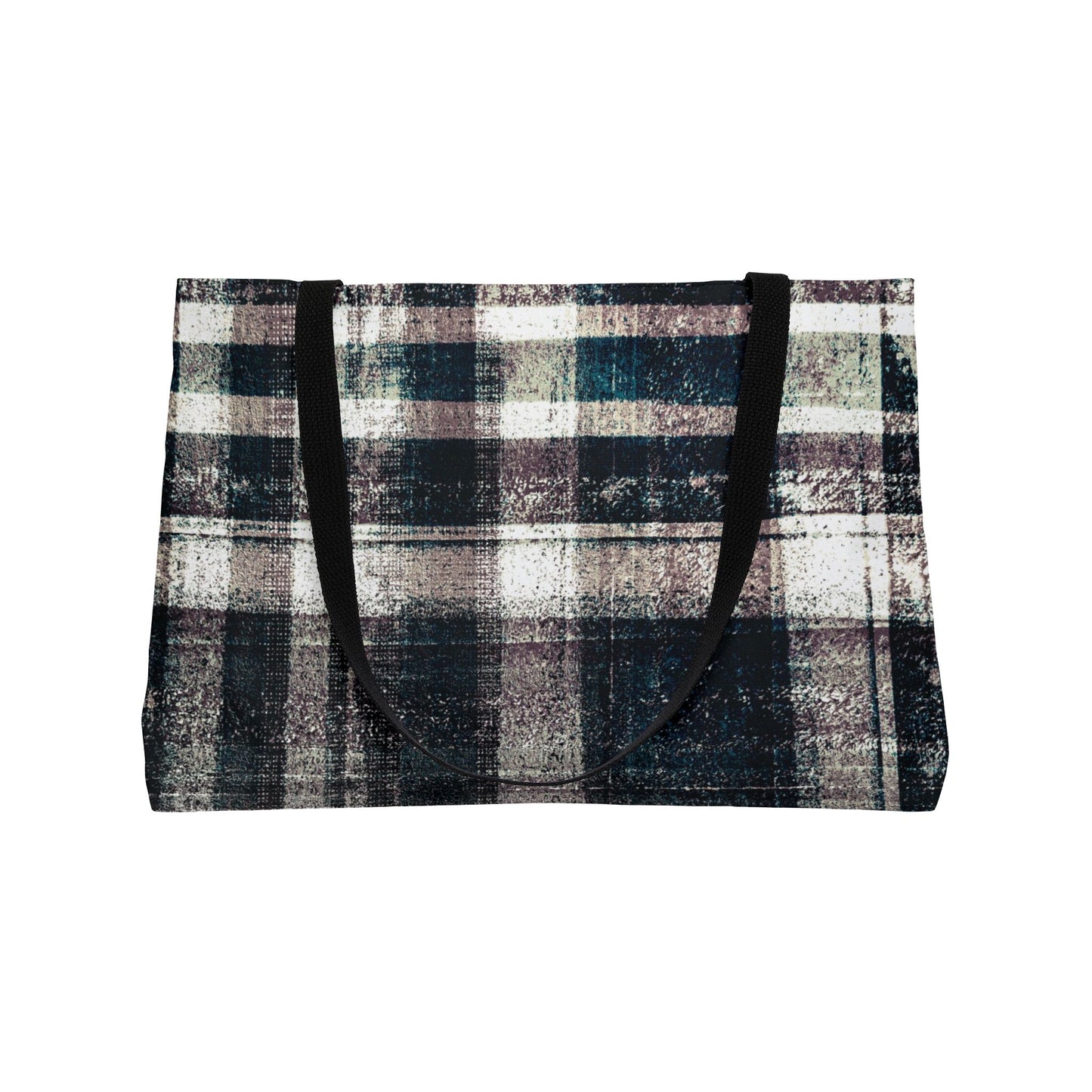 The Weekender Bag - Rustic Plaid, Ink