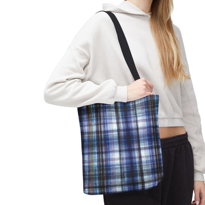 The Everything Tote - Modern Madras, Deep Sky