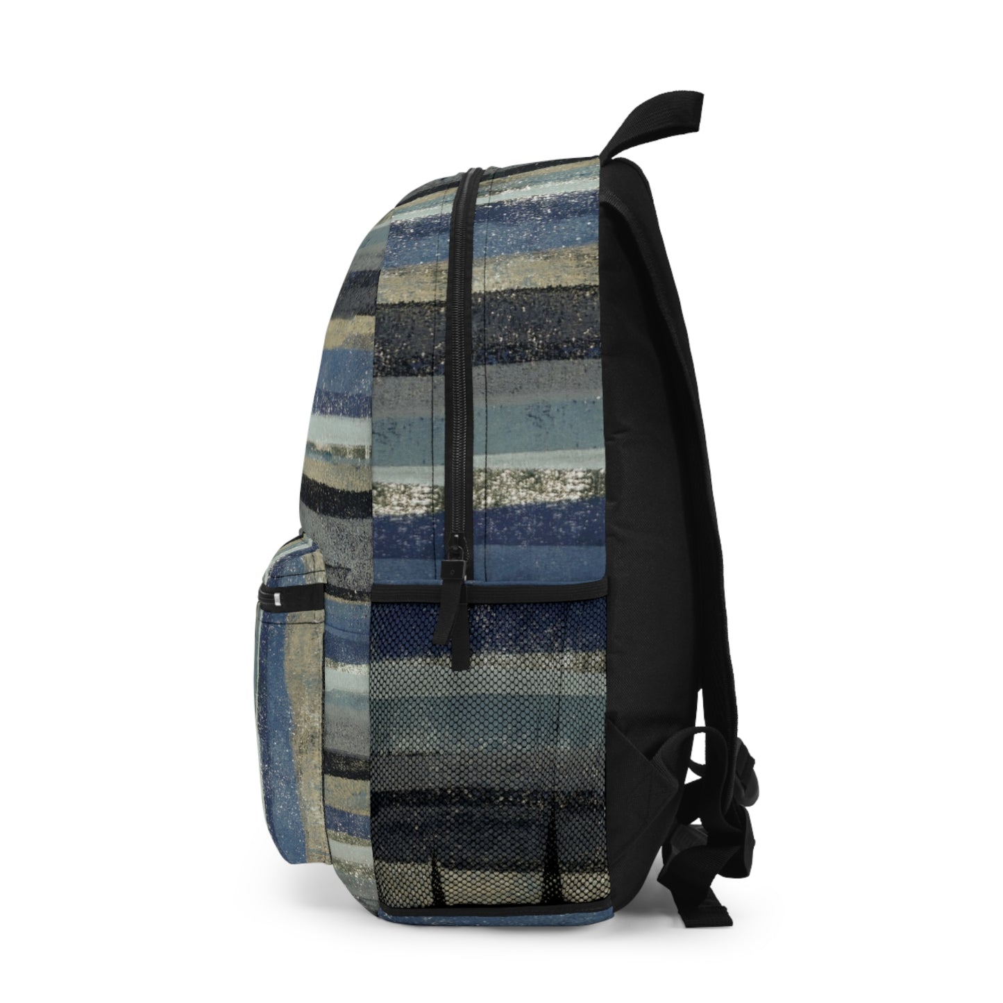 The Art On Your Back Pack - Rustic Stripe, Blue Hill