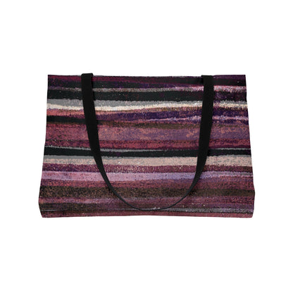 The Weekender Tote - Rustic Stripe, Blackberry