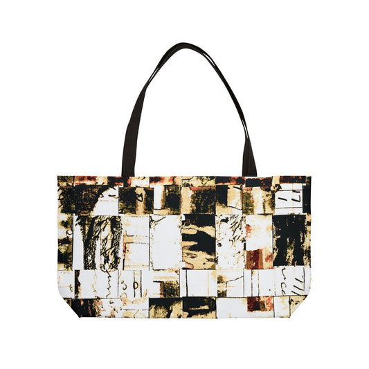 The Weekender Tote - Memory Block, Apricot