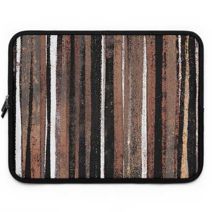 The Laptop Sleeve - Rustic Stripe, Copper Hills