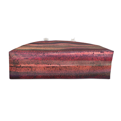 The Weekender Bag - Rustic Stripe, Morning Sunset