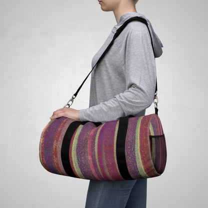 The Durable Duffle Bag - Rustic Stripe, Berry