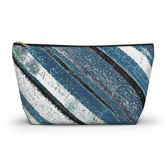 The Accessory Pouch - Rustic Stripe, Marina
