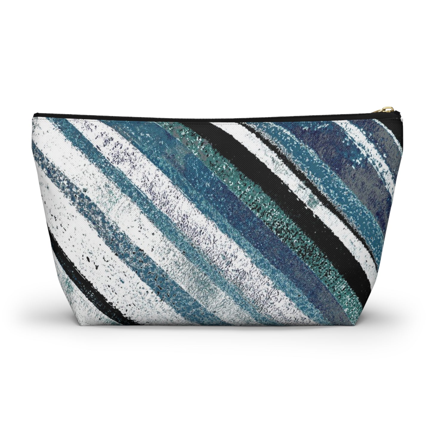 The Accessory Pouch - Rustic Stripe, Marina