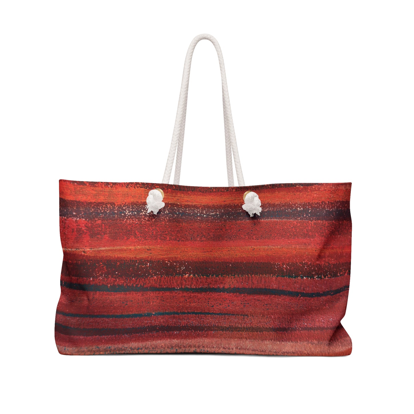 The Weekender Bag - Rustic Stripe, Desert Sunset