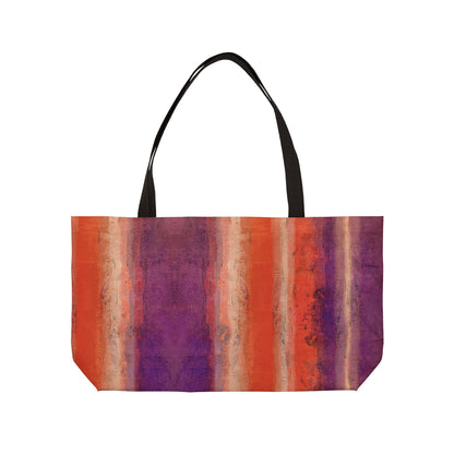 Weekender Bag - Rustic Stripe, Poppy