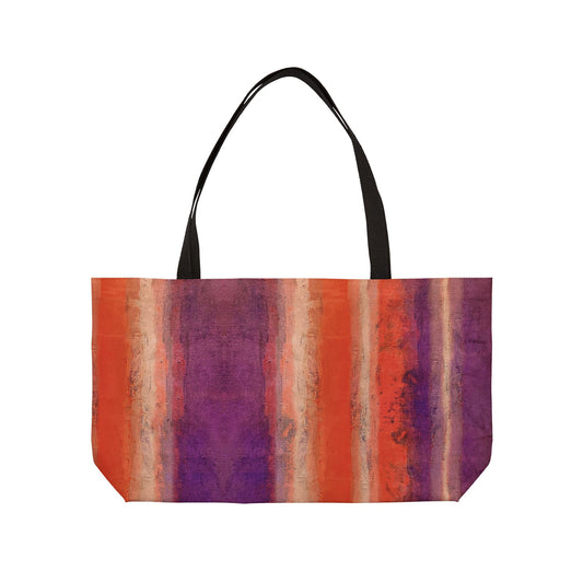 Weekender Bag - Rustic Stripe, Poppy